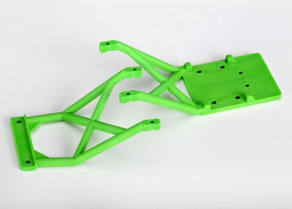 Front and Rear Skid Plates Green for Stampede (TRA3623A)