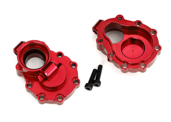 Aluminum Inner Rear Portal Drive Housing Red for TRX-4 (2) (TRA8253R)