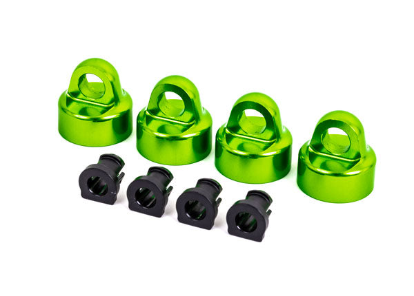 Aluminum GT-Maxx Shock Caps Green for Sledge (4) (TRA9664G)
