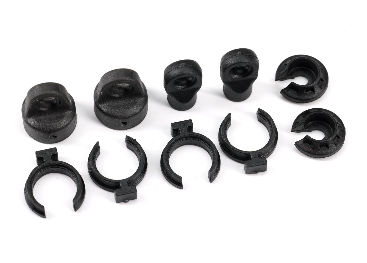 GTM Shock Caps and Spring Retainers with Rod Ends for TRX-4M (TRA9762A)