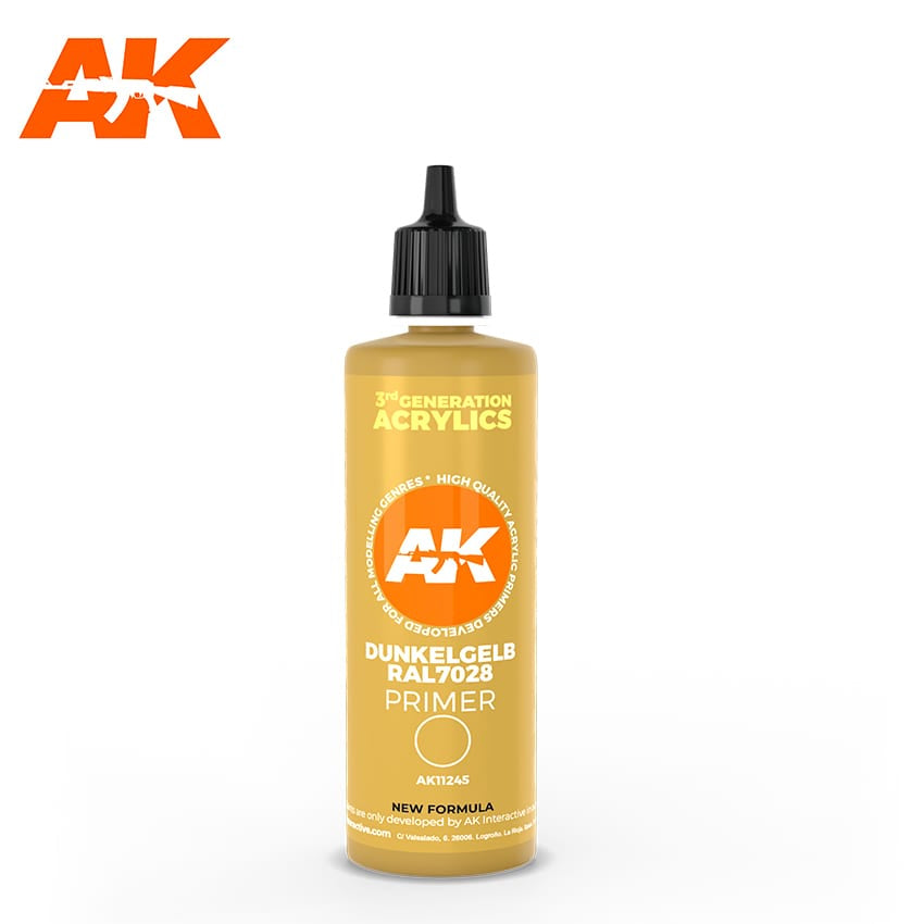 3G Dark Yellow Primer 100ml Bottle (AKI-11245)