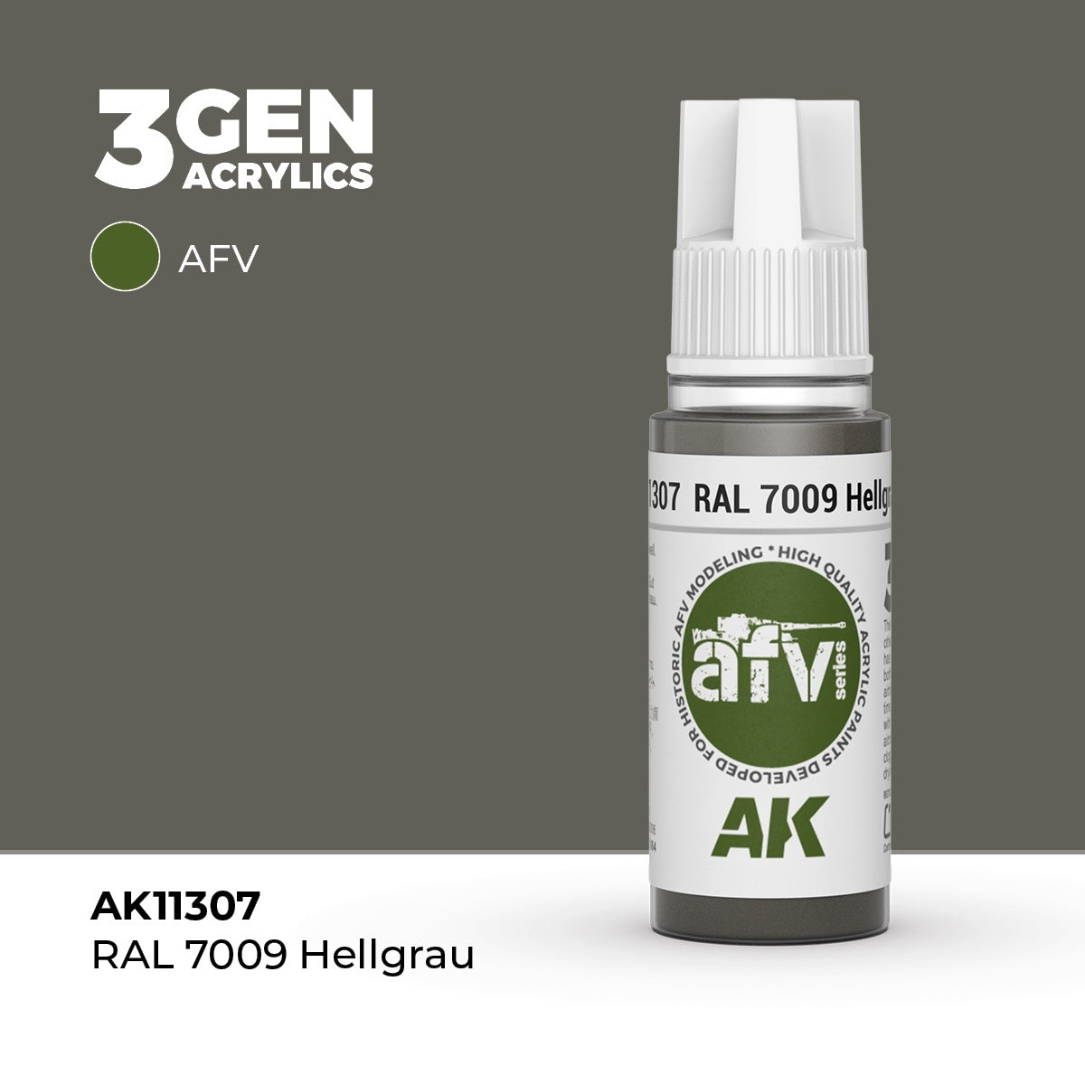 3G RAL 7009 Hellgrau 17ml Bottle Acrylic Paint (AKI-11307)