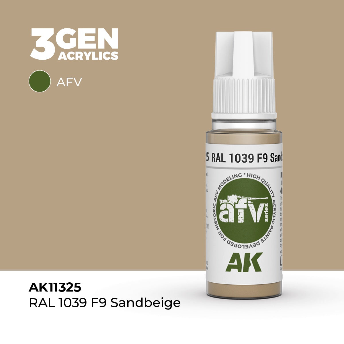 3G RAL 1039 F9 Sandbeige 17ml Bottle Acrylic Paint (AKI-11325)