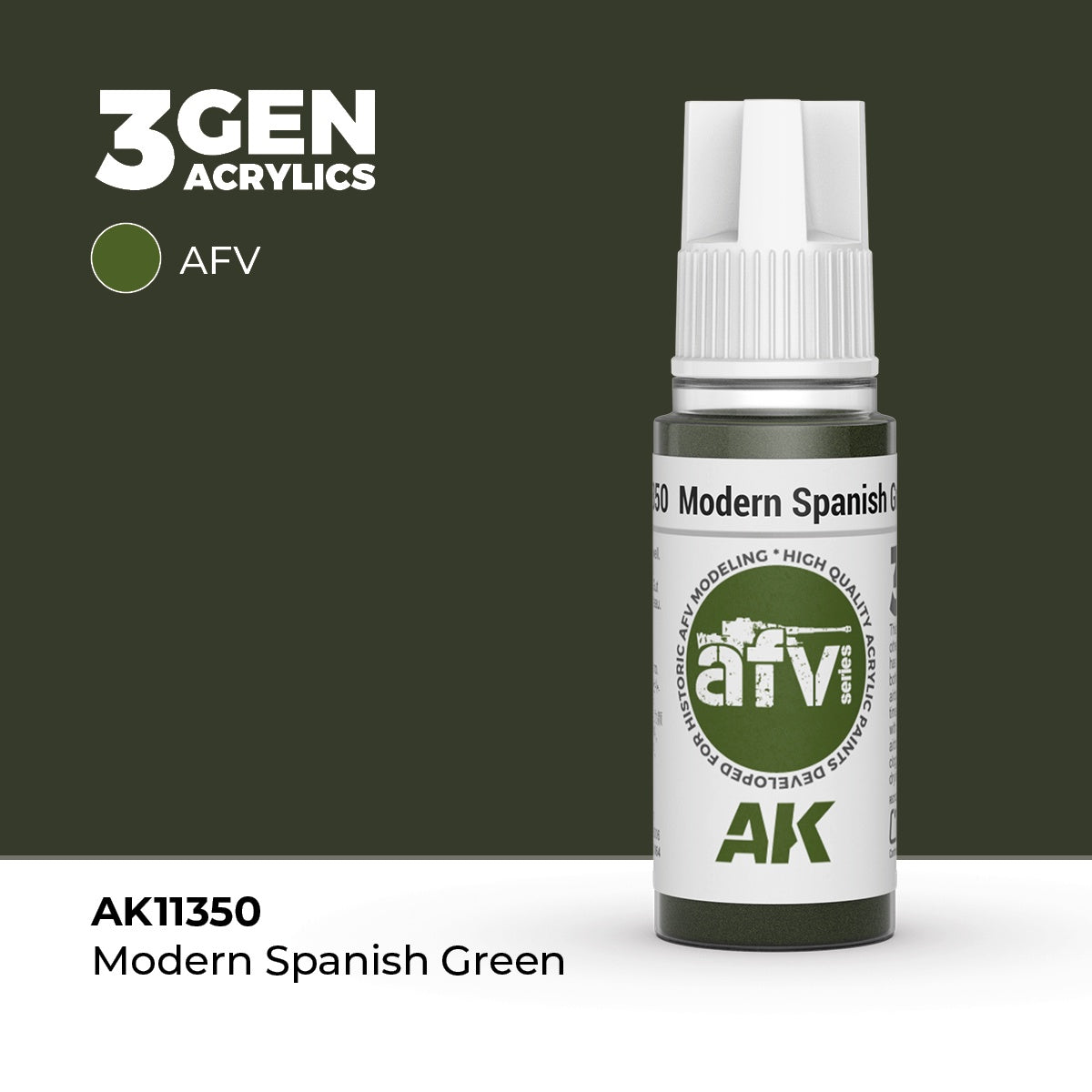 3G Modern Spanish Green 17ml Bottle Acrylic Paint (AKI-11350)