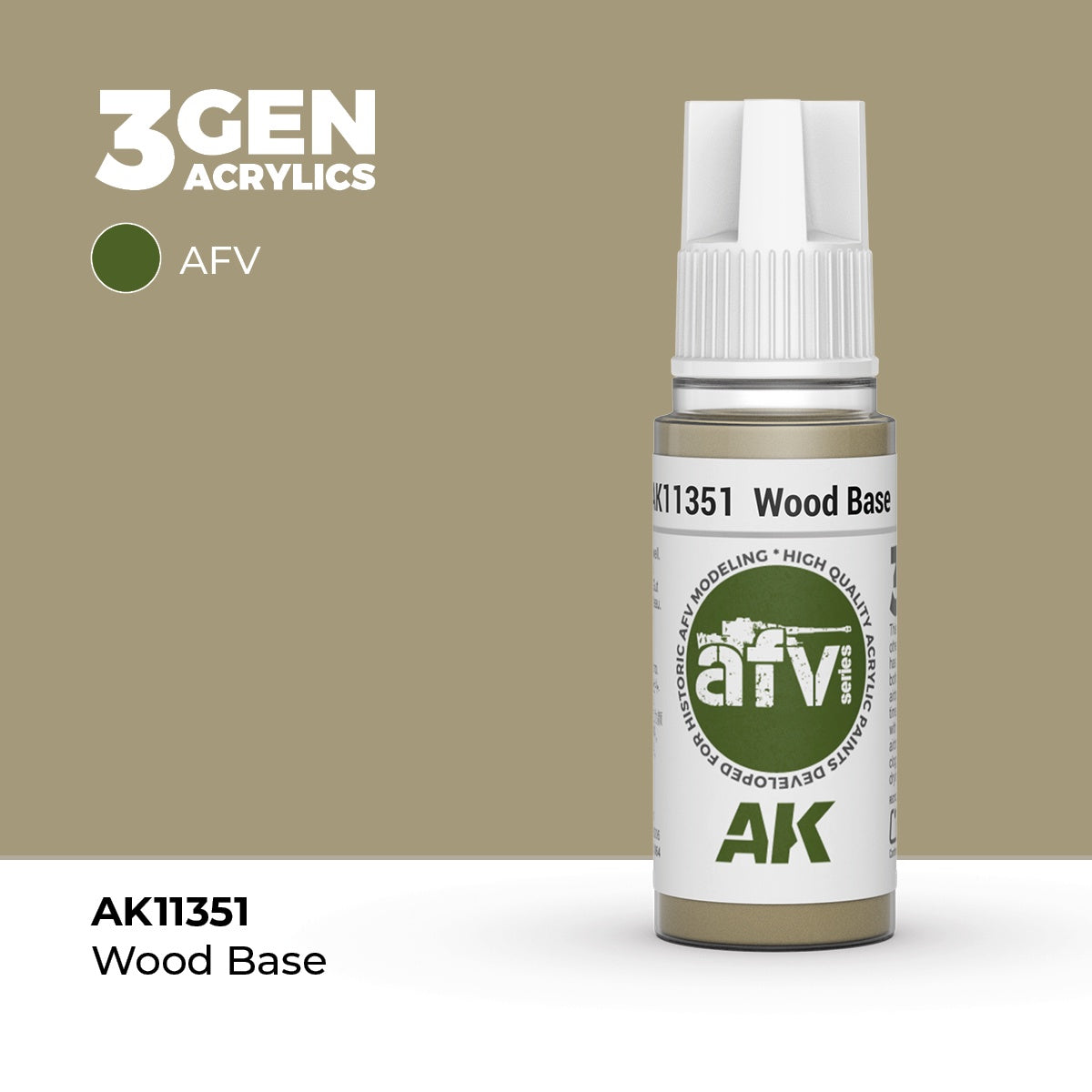 3G Wood Base 17ml Bottle Acrylic Paint (AKI-11351)