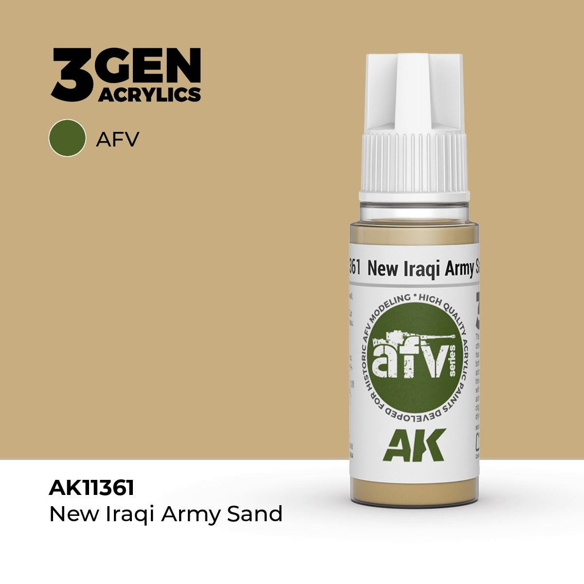 3G New Iraqi Army Sand 17ml Bottle Acrylic Paint (AKI-11361)