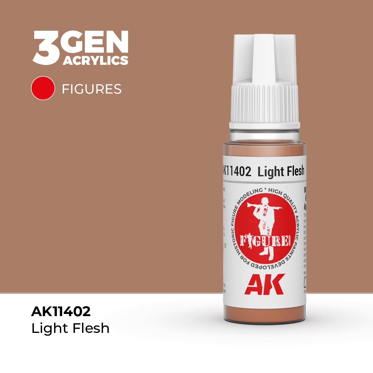 3G Light Flesh 17ml Bottle Acrylic Paint (AKI-11402)