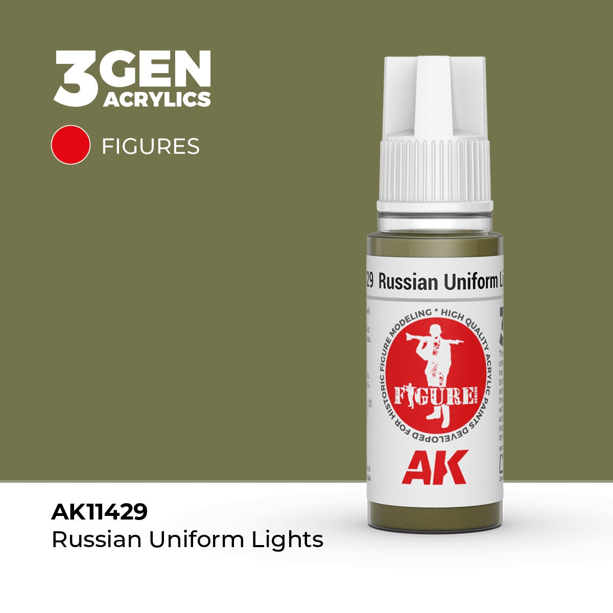 3G Russian Uniform Lights 17ml Bottle Acrylic Paint (AKI-11429)