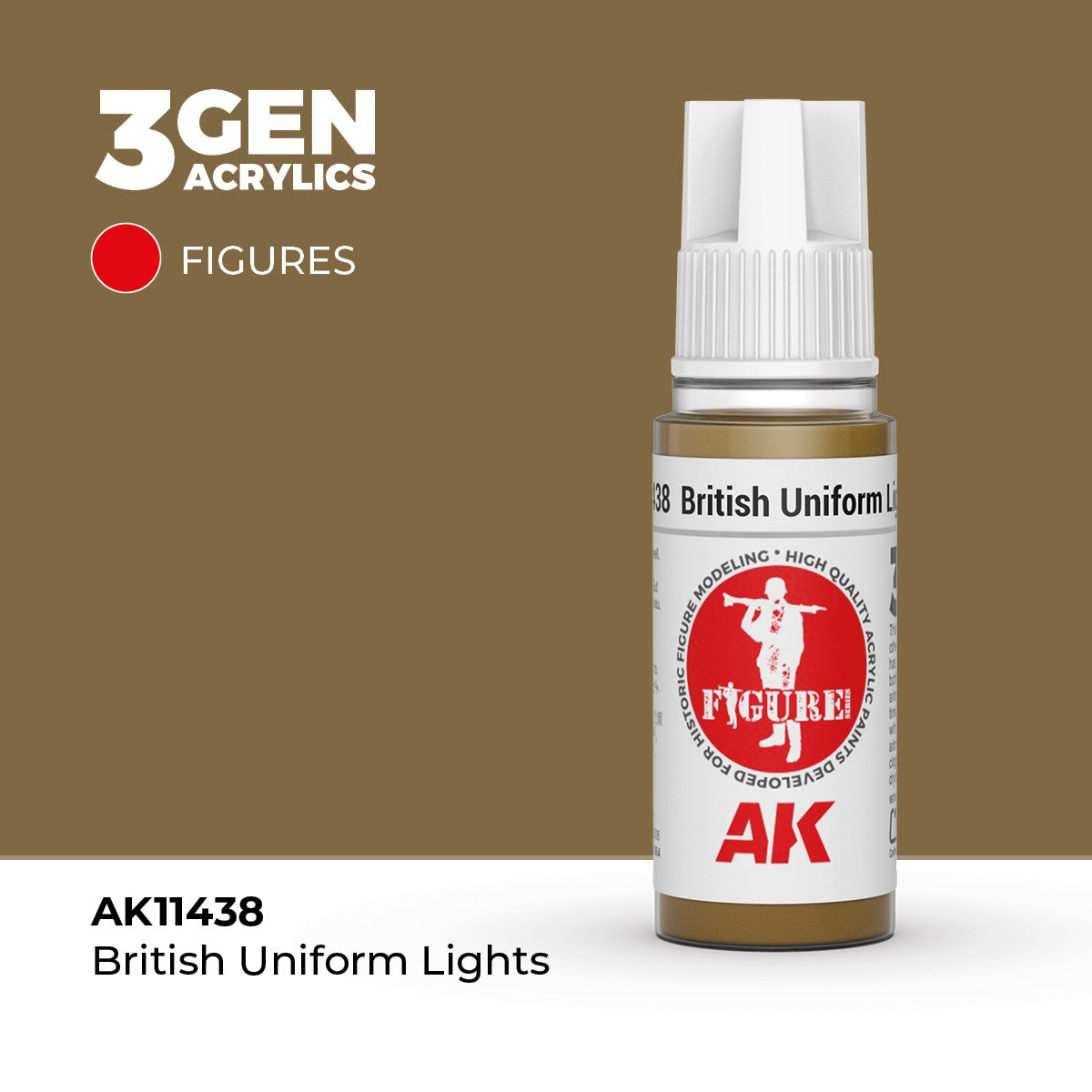 3G British Uniform Lights 17ml Bottle Acrylic Paint (AKI-11438)
