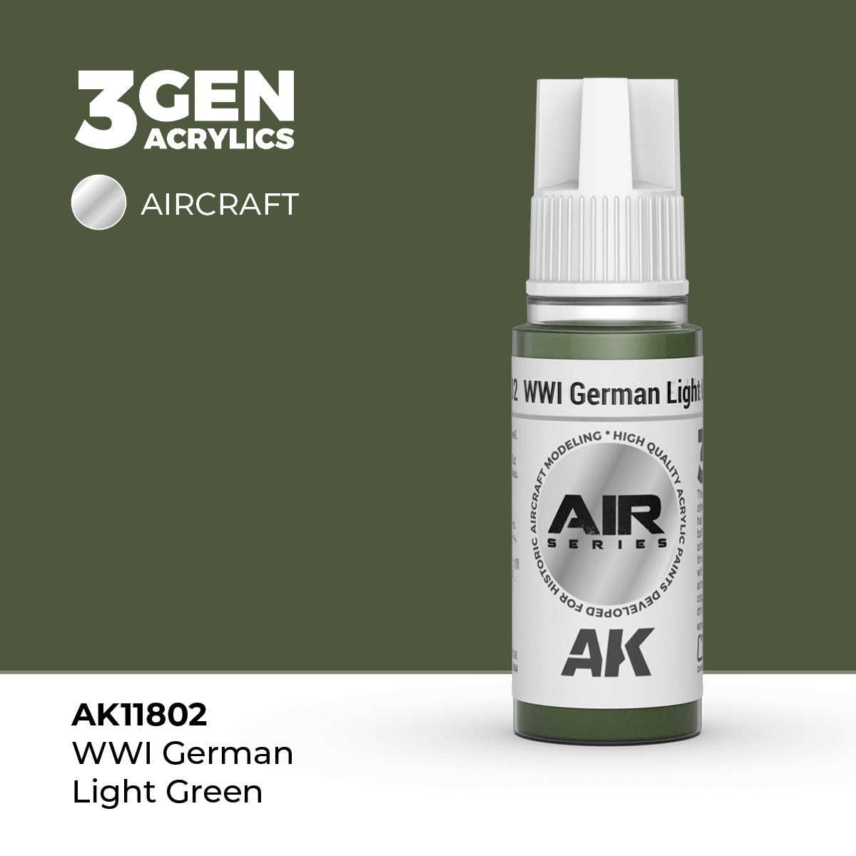 3G AIR WWI German Light Green 17ml Bottle Acrylic Paint (AKI-11802)