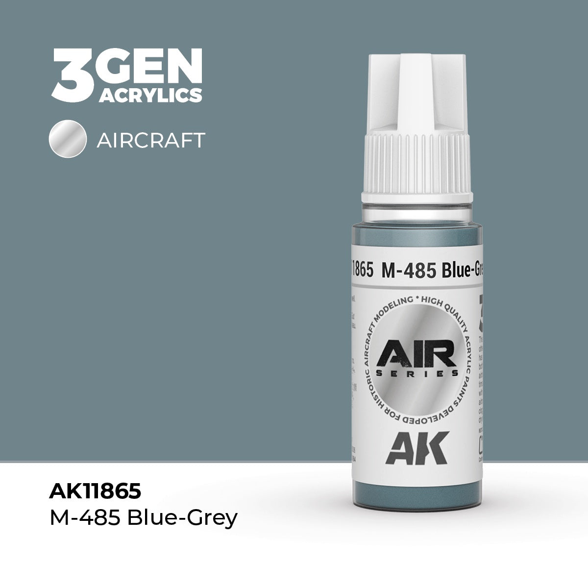 3G AIR M-485 Blue-Grey 17ml Bottle Acrylic Paint (AKI-11865)