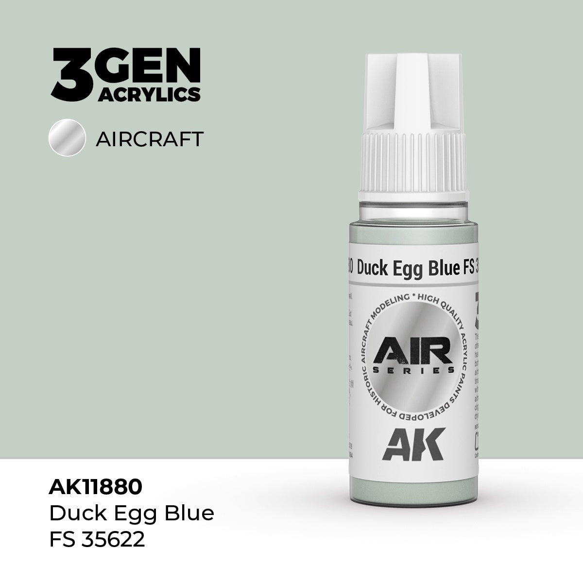3G AIR Duck Egg Blue FS 35622 17ml Bottle Acrylic Paint (AKI-11880)