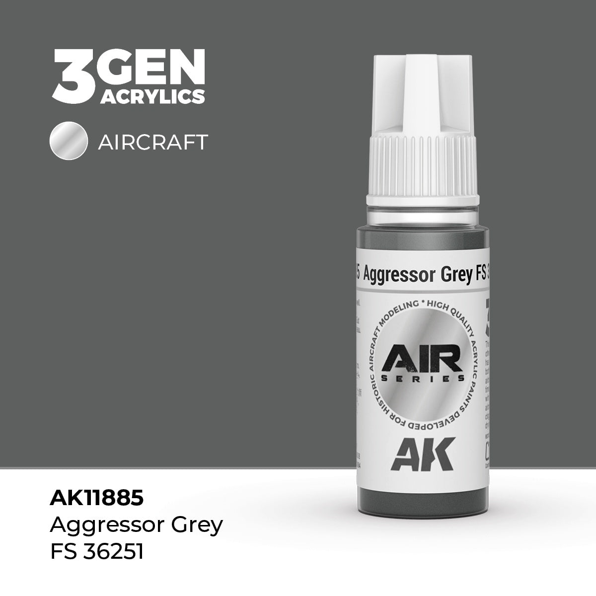 3G AIR Aggressor Grey FS 36251 17ml Bottle Acrylic Paint (AKI-11885)