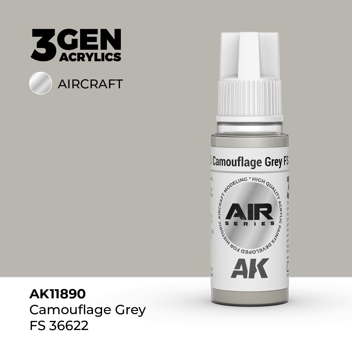 3G AIR Camouflage Grey FS 36622 17ml Bottle Acrylic Paint (AKI-11890)