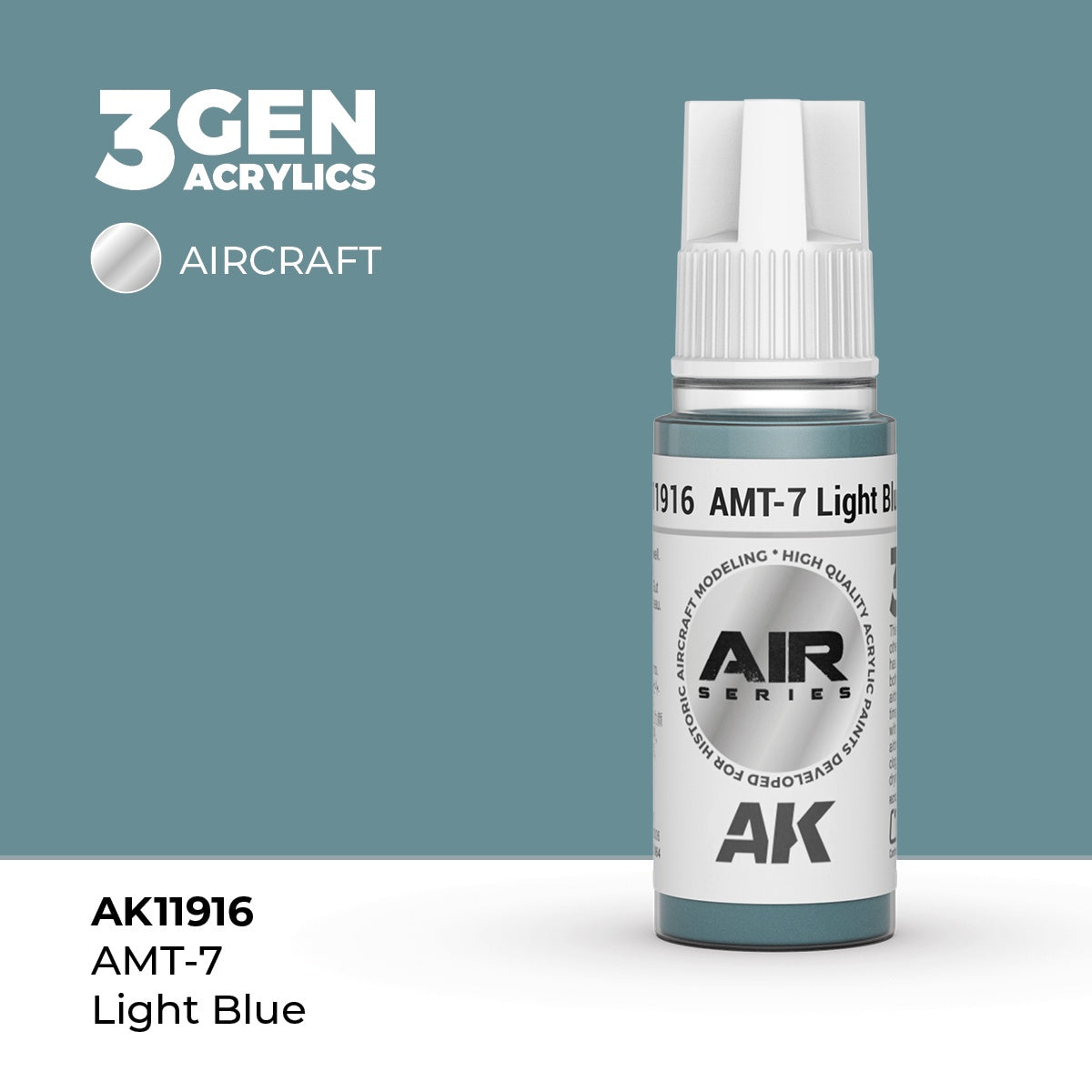 3G AIR AMT-7 Light Blue 17ml Bottle Acrylic Paint (AKI-11916)