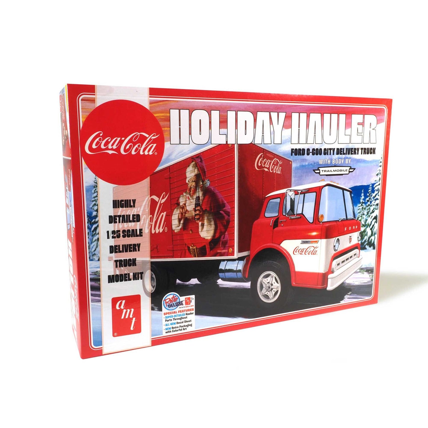 1/25 Ford C-600 City Holiday Delivery Truck Coca-Cola (AMT1459)
