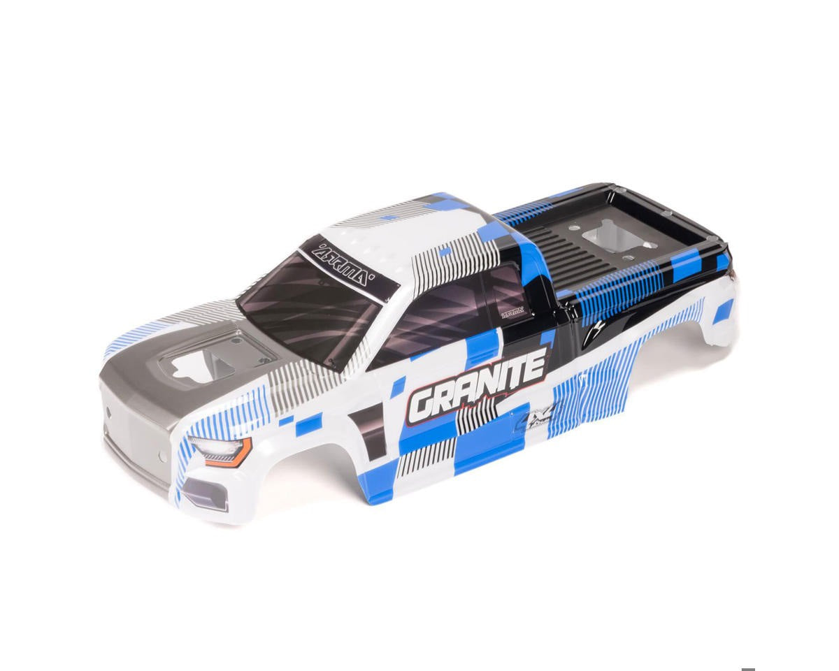 1/10 Clipless Painted Decaled Body, Blue: GRANITE 4X4