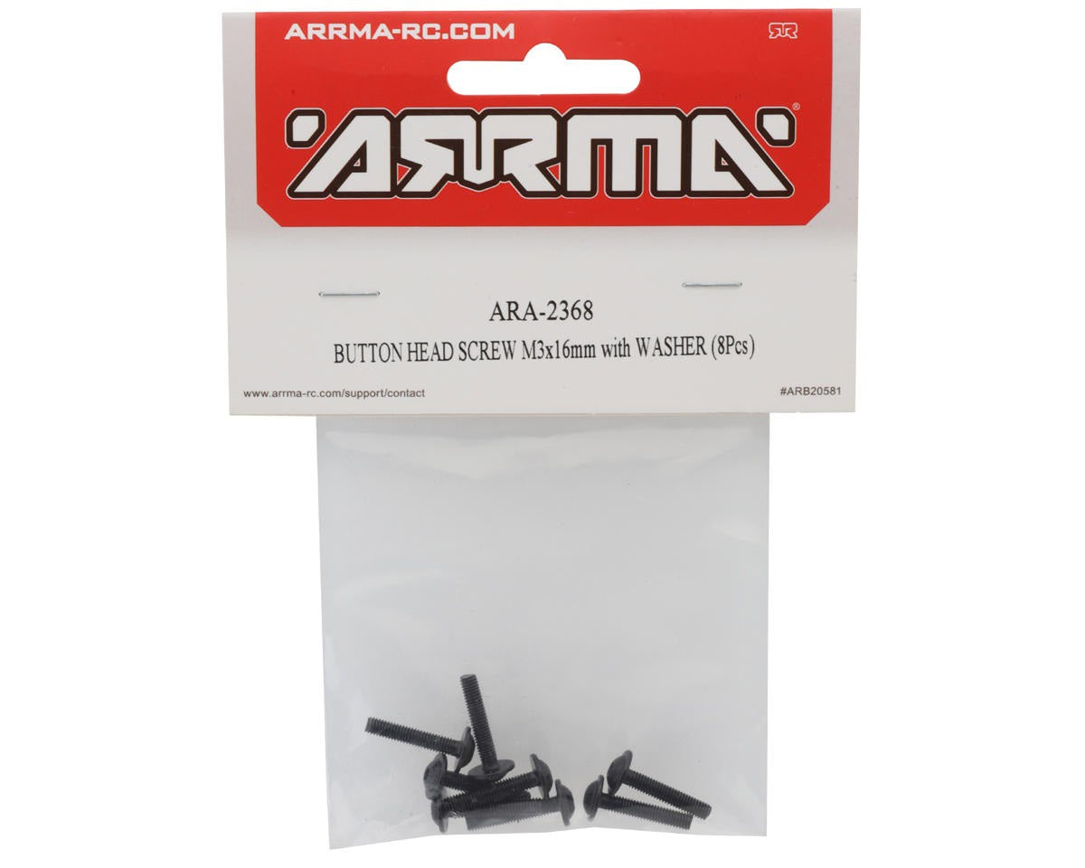 BUTTON HEAD SCREW M3x16mm with WASHER (8Pcs)