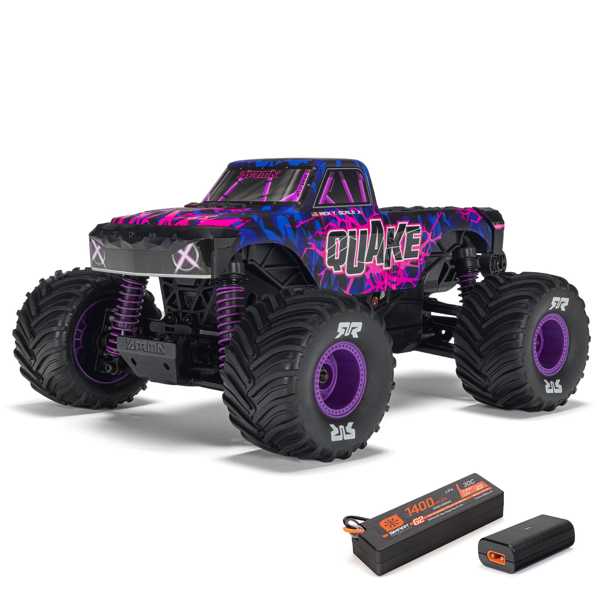 1/16 Quake Grom 4x4 Ready to Run with Battery and Charger (Purple