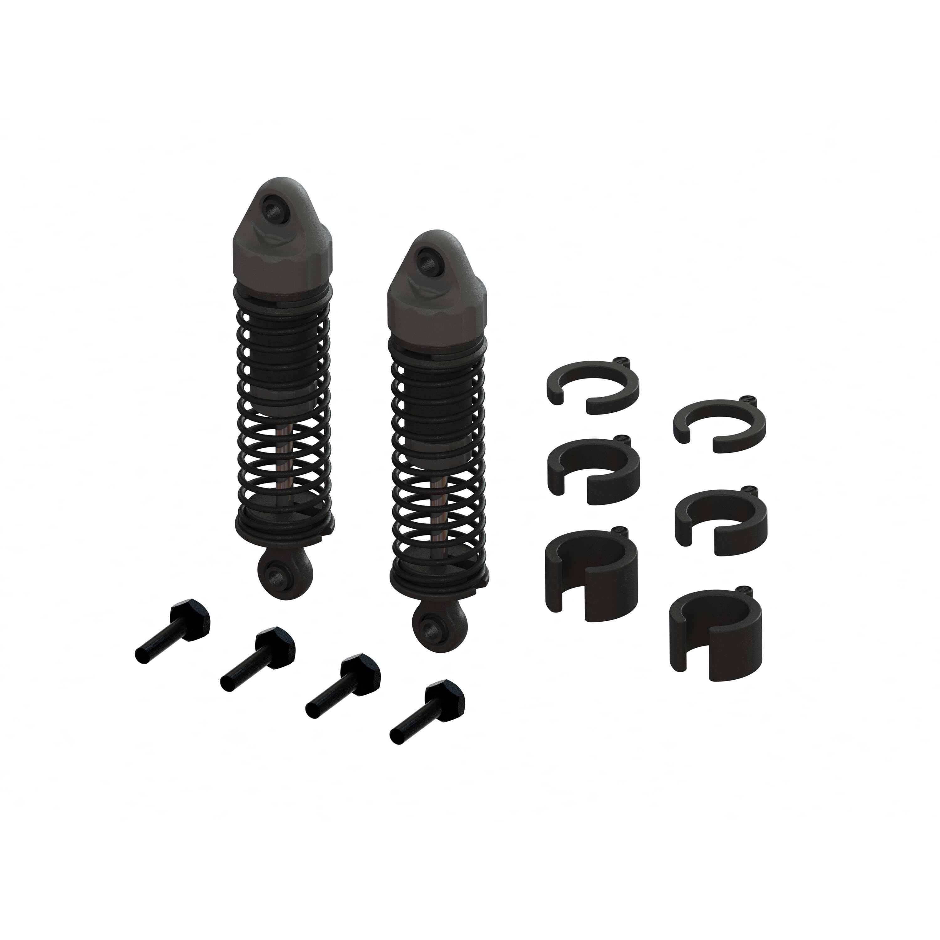 Assembled 58mm Shocks with 800 cSt Oil (2) for Mojave Grom