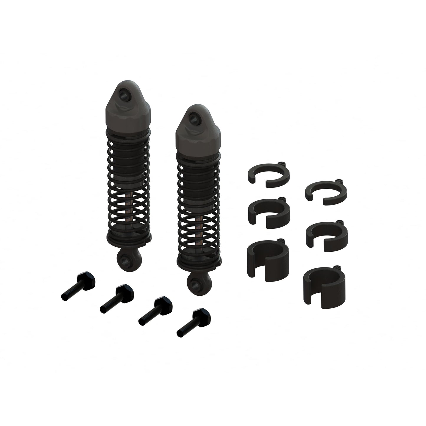 Assembled 58mm Shocks with 800 cSt Oil (2) for Mojave Grom (ARA330838)