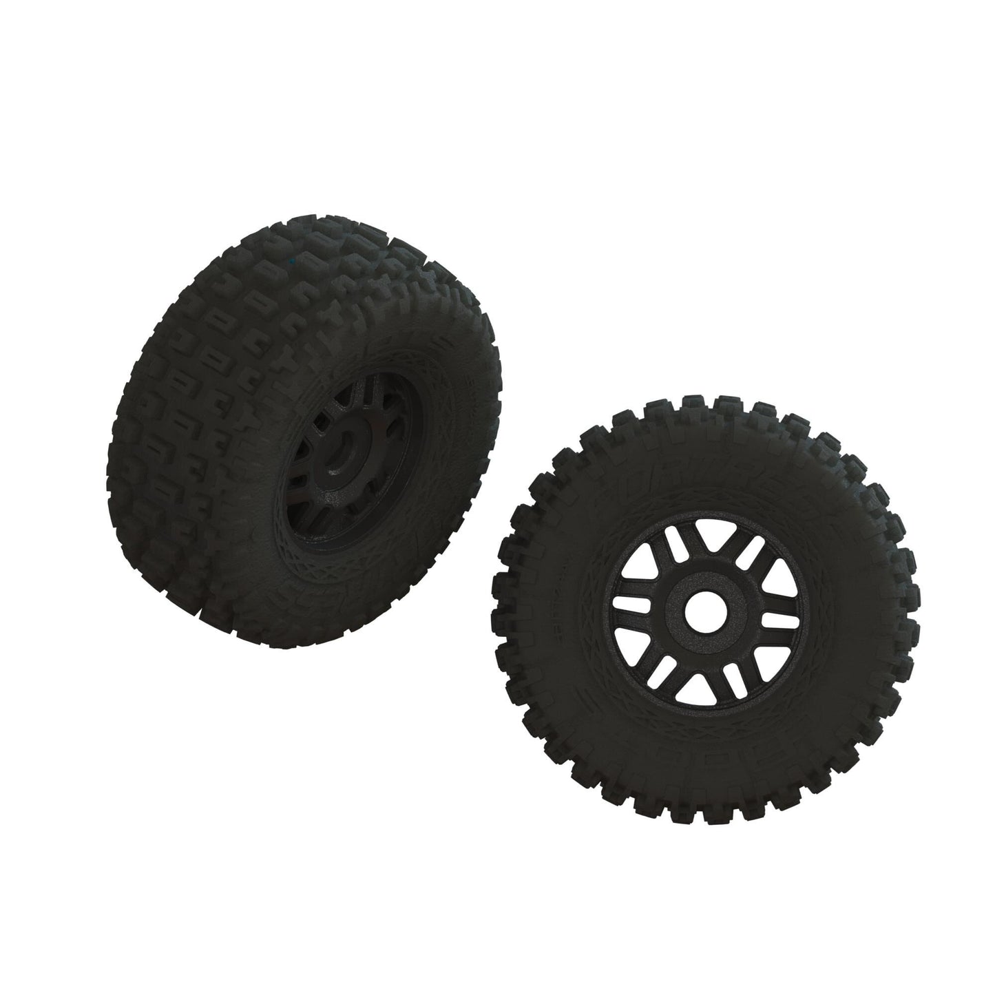 dBoots Fortress LP Premounted Tires with Black Wheels for Mojave 4S (2) (ARA550110)
