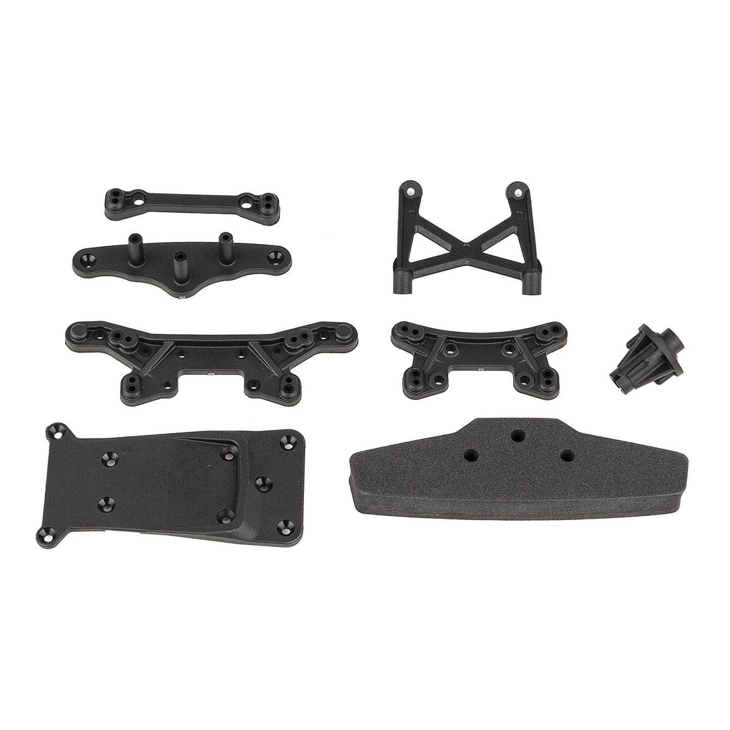 Shock Towers, Bumper, and Skid Plate Set for Reflex 14R (ASC21573)