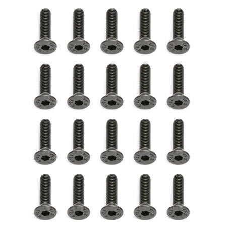 M3x12mm Flat Head Hex Screw for RC Models (ASC25203)