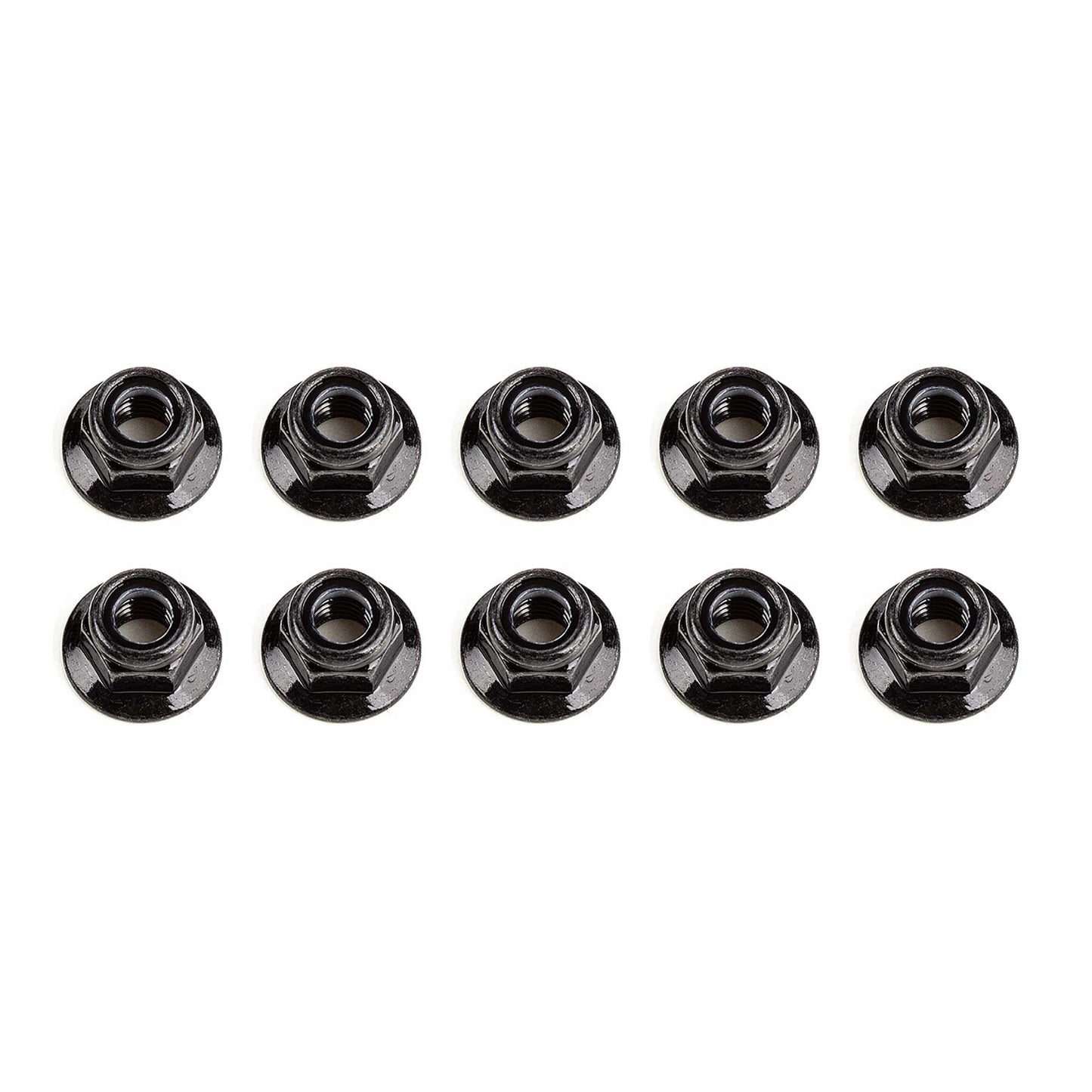 M5 Flanged Locknuts Black (ASC25945)