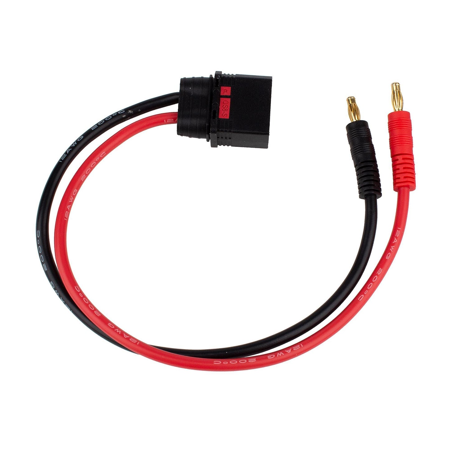 QS8 350mm Charge Lead with 4mm Connector (ASC27242)