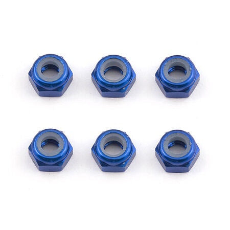 Factory Team M3 Aluminum Locknut Set of 6 (ASC31550)