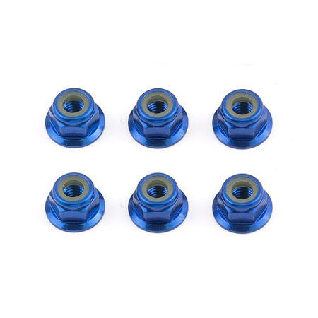Factory Team M4 Aluminum Flange Locknut Pack (6) (ASC31551)