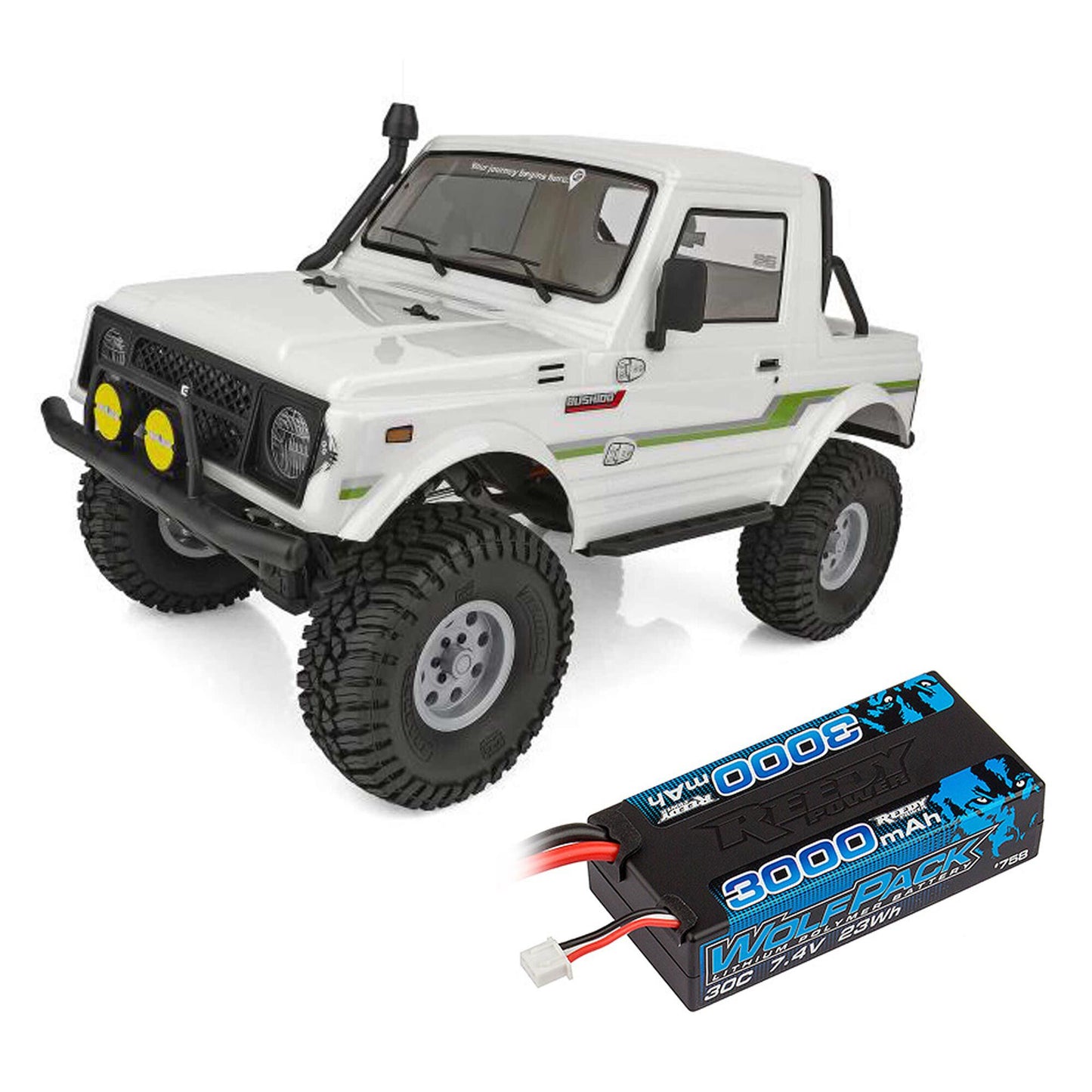 1/10 Enduro Bushido Ready to Run with Battery and Charger (White) (ASC40118C)