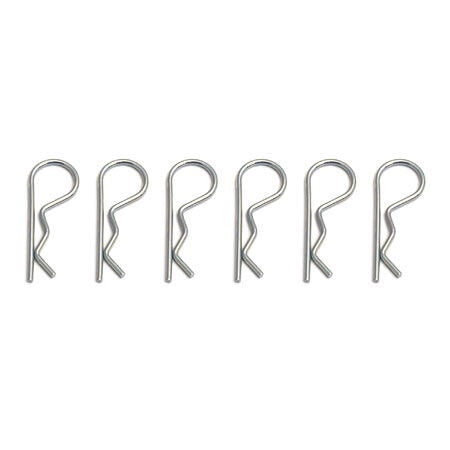 Body Clips for RC10/T/2/3 and B2/3/TC4 (Pack of 6) (ASC6332)