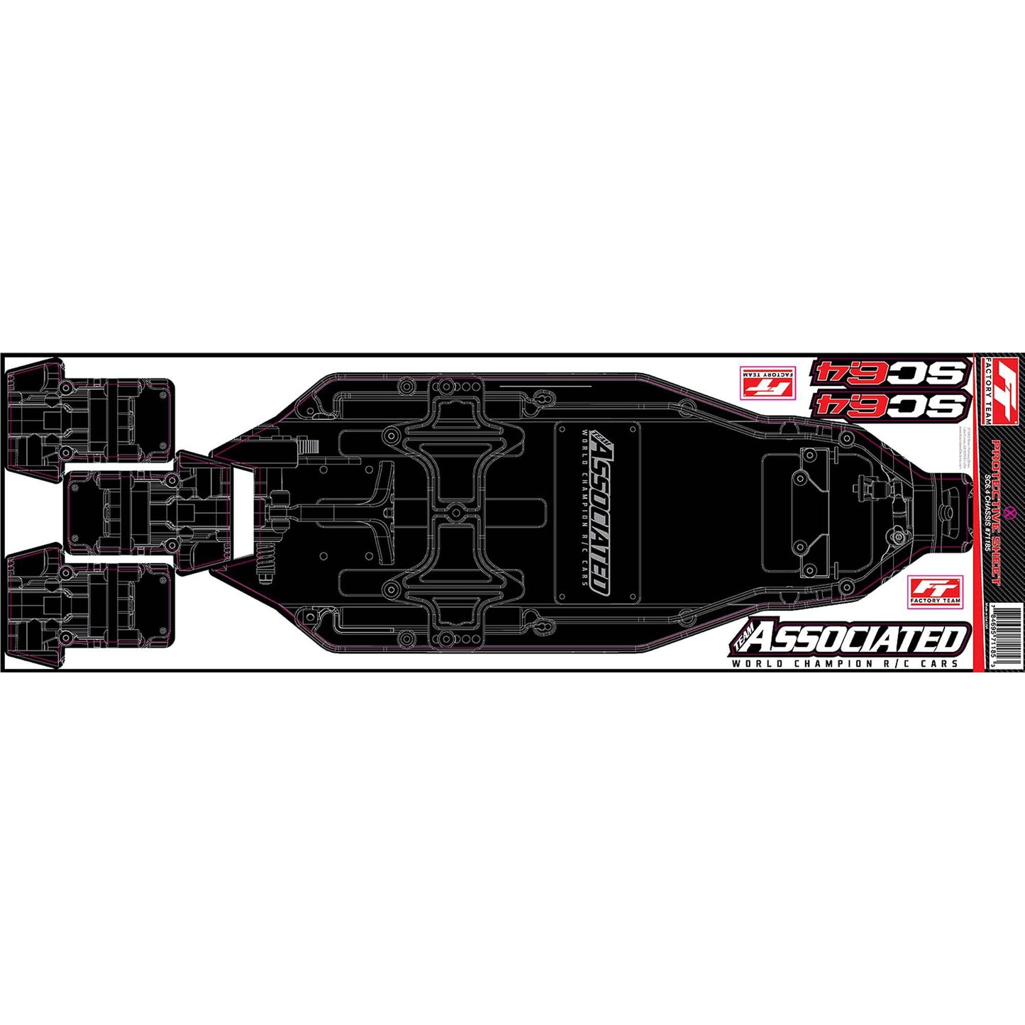RC10SC6.4 FT Chassis Protective Sheet (ASC71185)