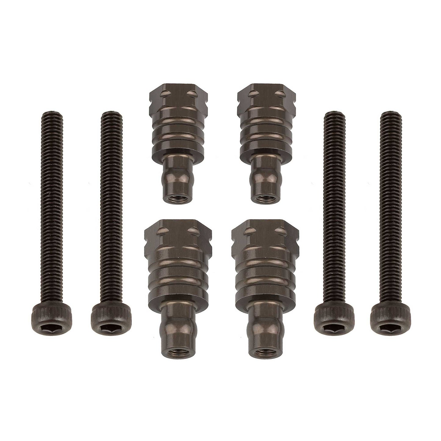 RC8B4 FT Shock Bushings Aluminum 12.5mm & 16mm (ASC81657)