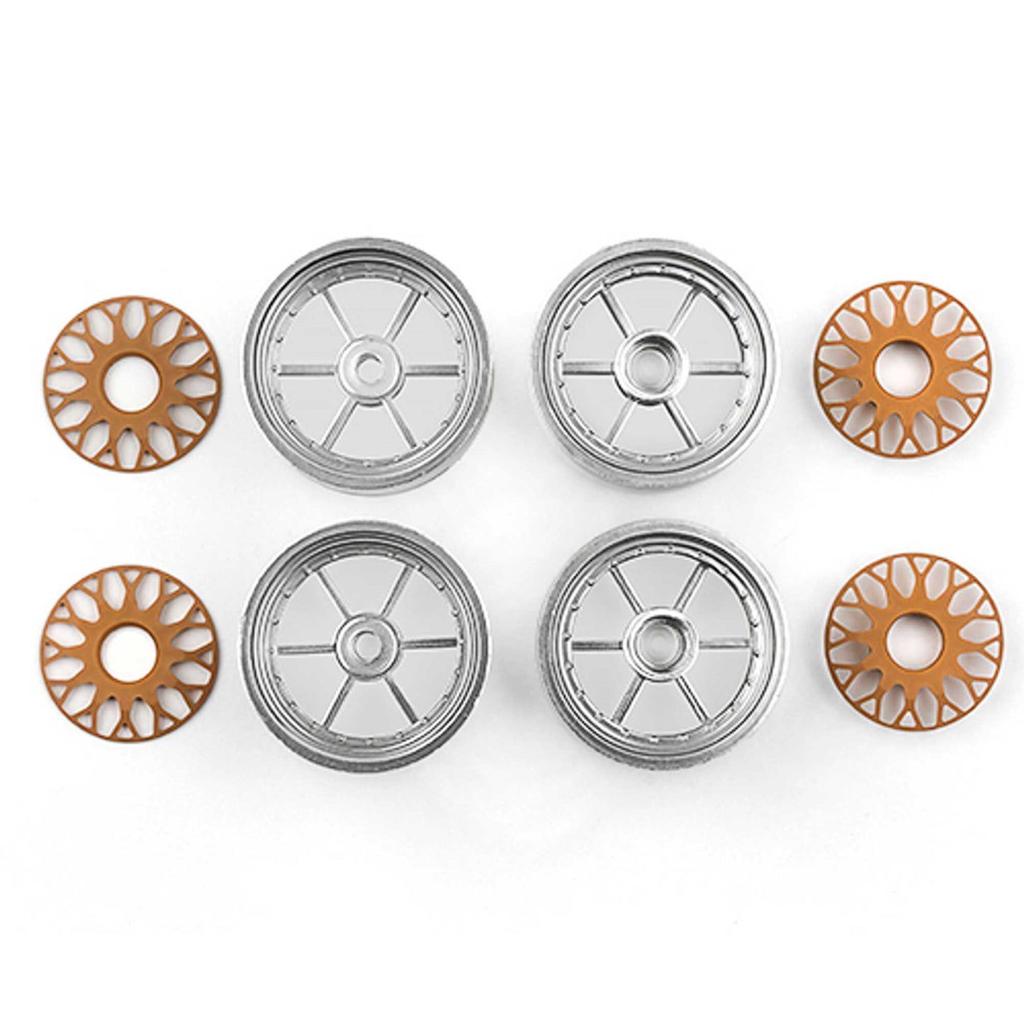 RC10DS Front and Rear Wheels (ASC8827)