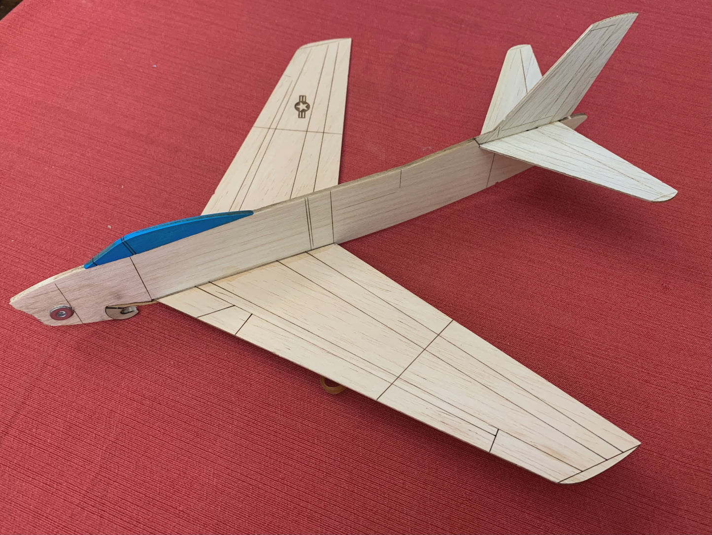 F-86F Laser-Cut Balsa Catapult Glider Kit with 15" Wingspan (ASPF86F)