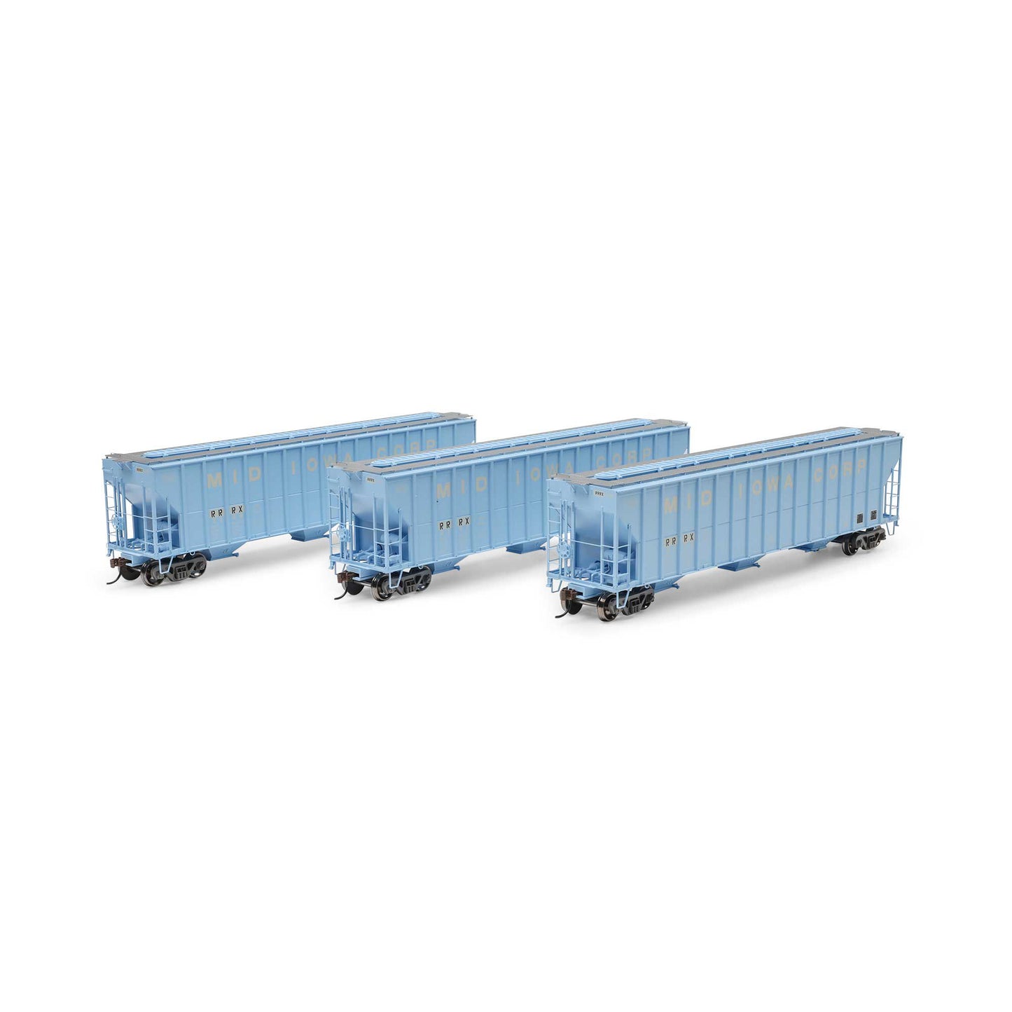 HO FMC 4700 Covered Hopper RRRX Primed For Grime 3-Pack (ATH-1312)