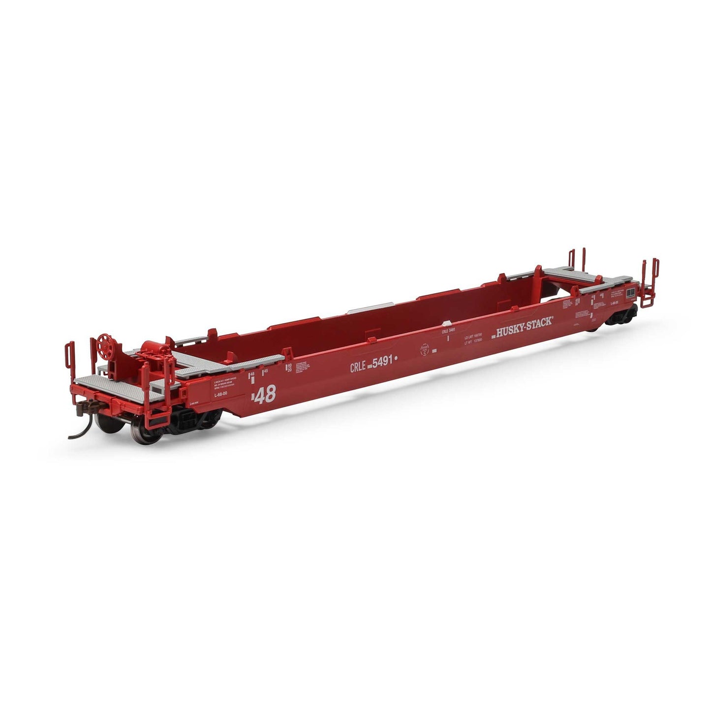 HO 48' Husky Stack Well Model Train Car CRLE #5491 (ATH-1354)