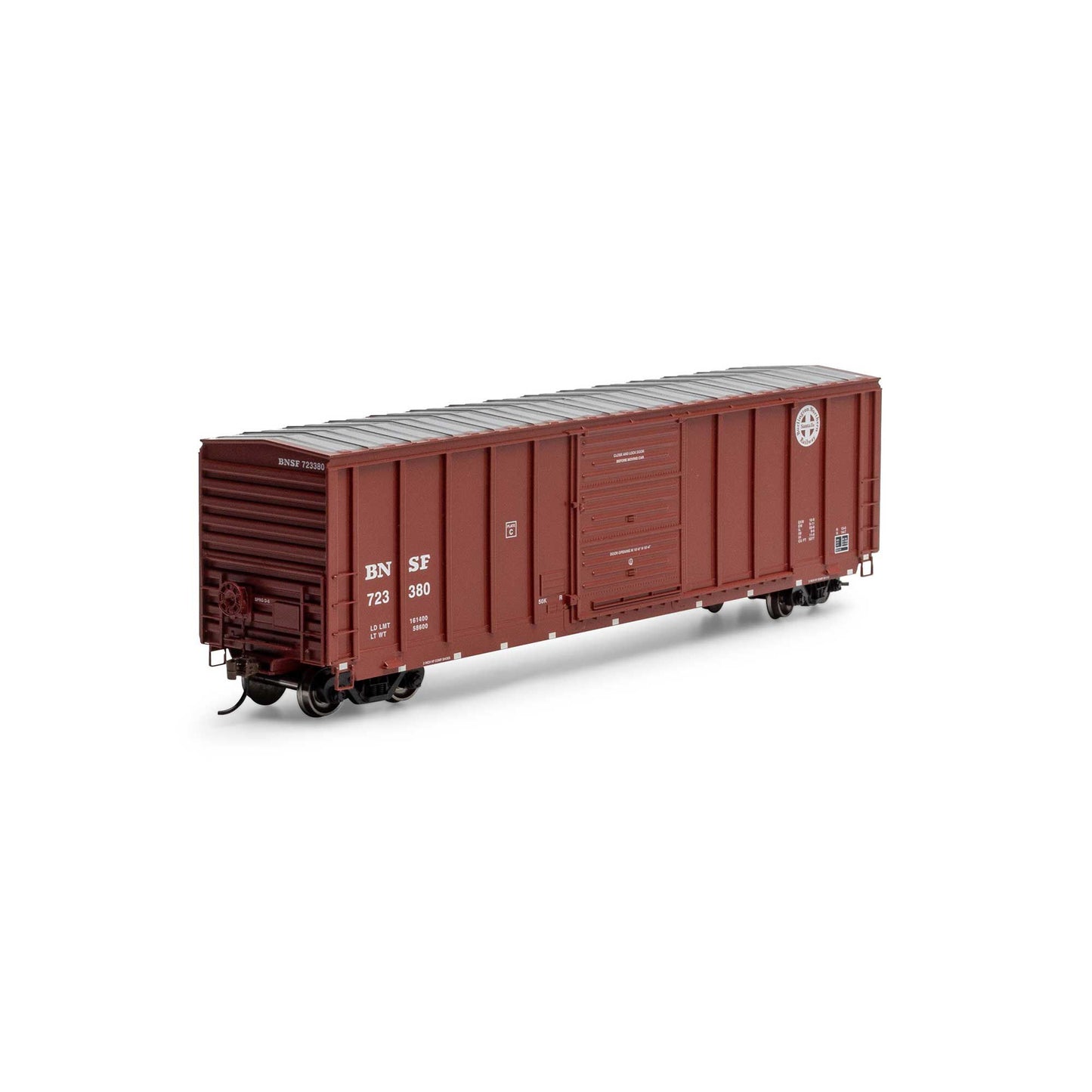 HO 50' Pullman Standard 5277 Box Car BNSF 'Brown Small Cross' (ATH-1363)