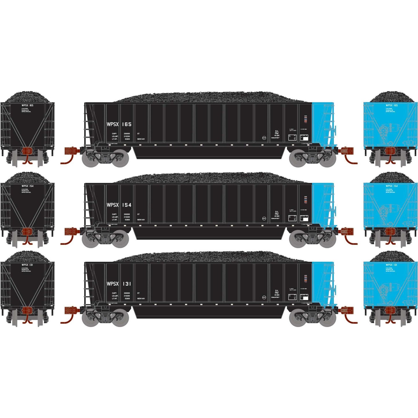 N ATH Berwick Bathtub Gondola with Load (ATH-1417)