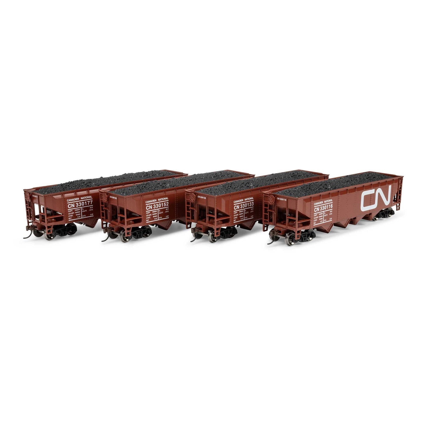 HO 40' 4-Bay Offset Hopper with Load (ATH-1576)