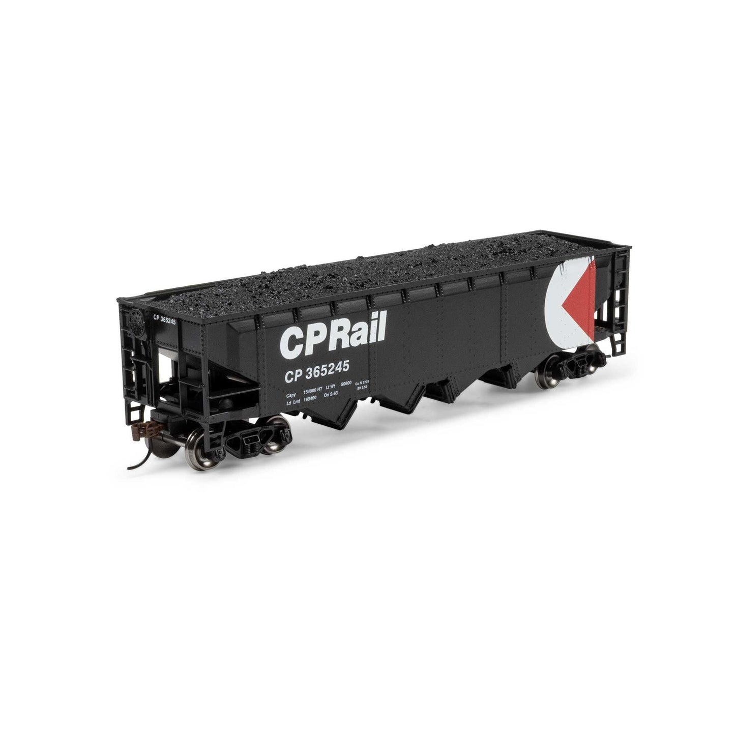 HO ATH 40' 4-Bay Offset Hopper with Load CP #365245 (ATH-1578)