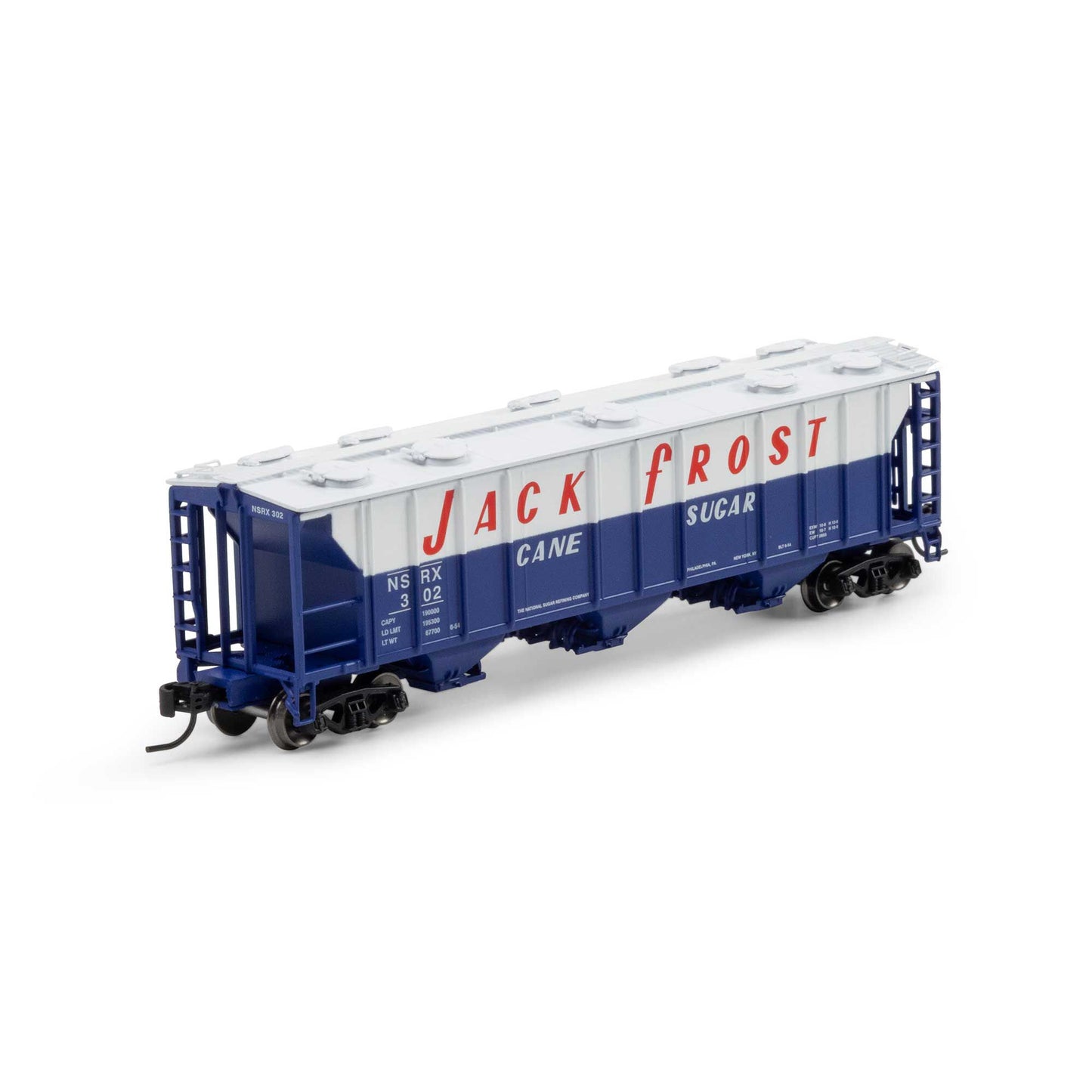 N PS-2 2893 3-Bay Covered Hopper NSRX #302 (ATH-1719)