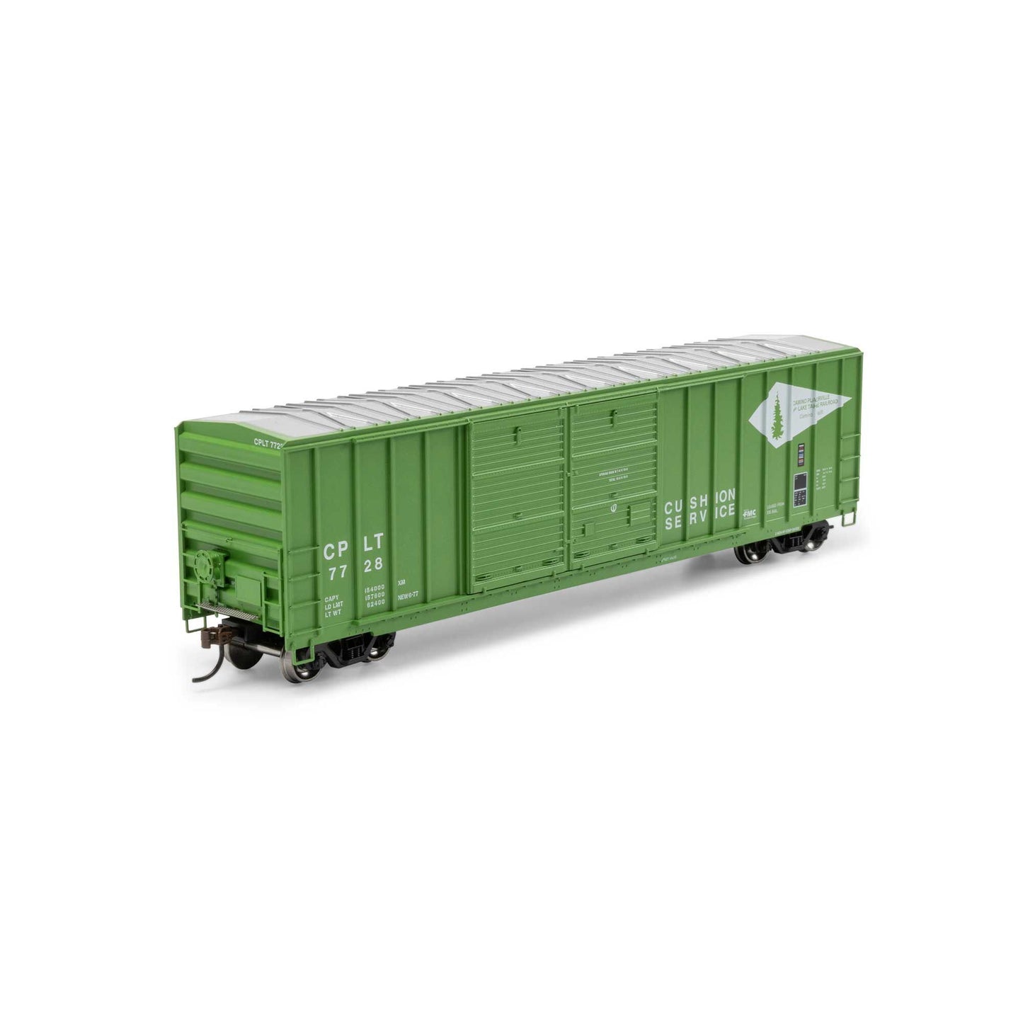HO 50' FMC 5077 DD Offset Box Car CPLT #7728 (ATH-1739)
