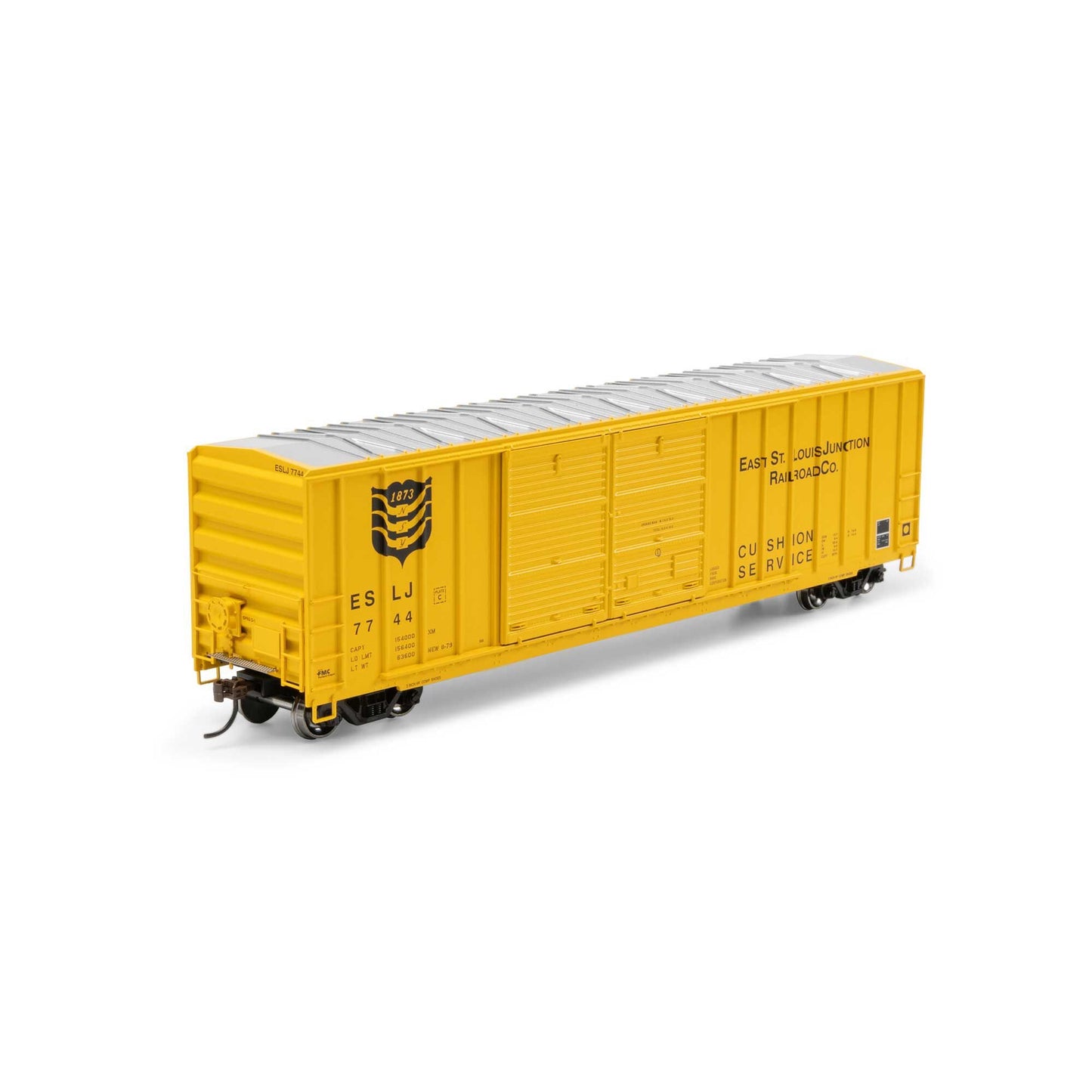 HO 50' FMC 5347 DD Offset Box Car ESLJ #7744 (ATH-1751)