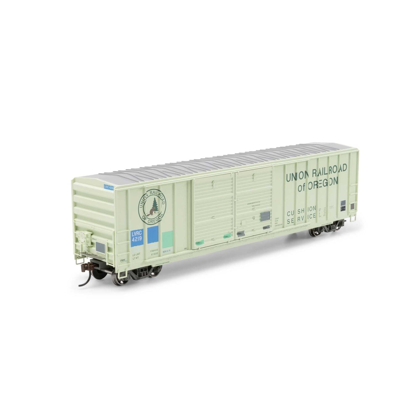 HO 50' FMC 5077 DD Offset Box Car Primed For Grime LVRC Ex-UO #4219 (ATH-1752)