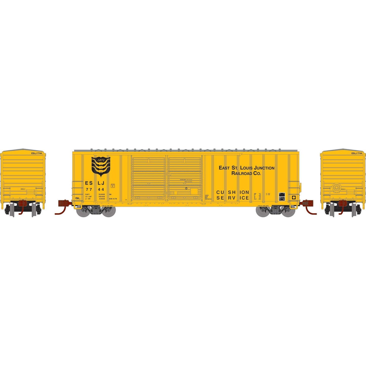 N 50' FMC DD Offset Box Car ESLJ #7744 (ATH-1769)