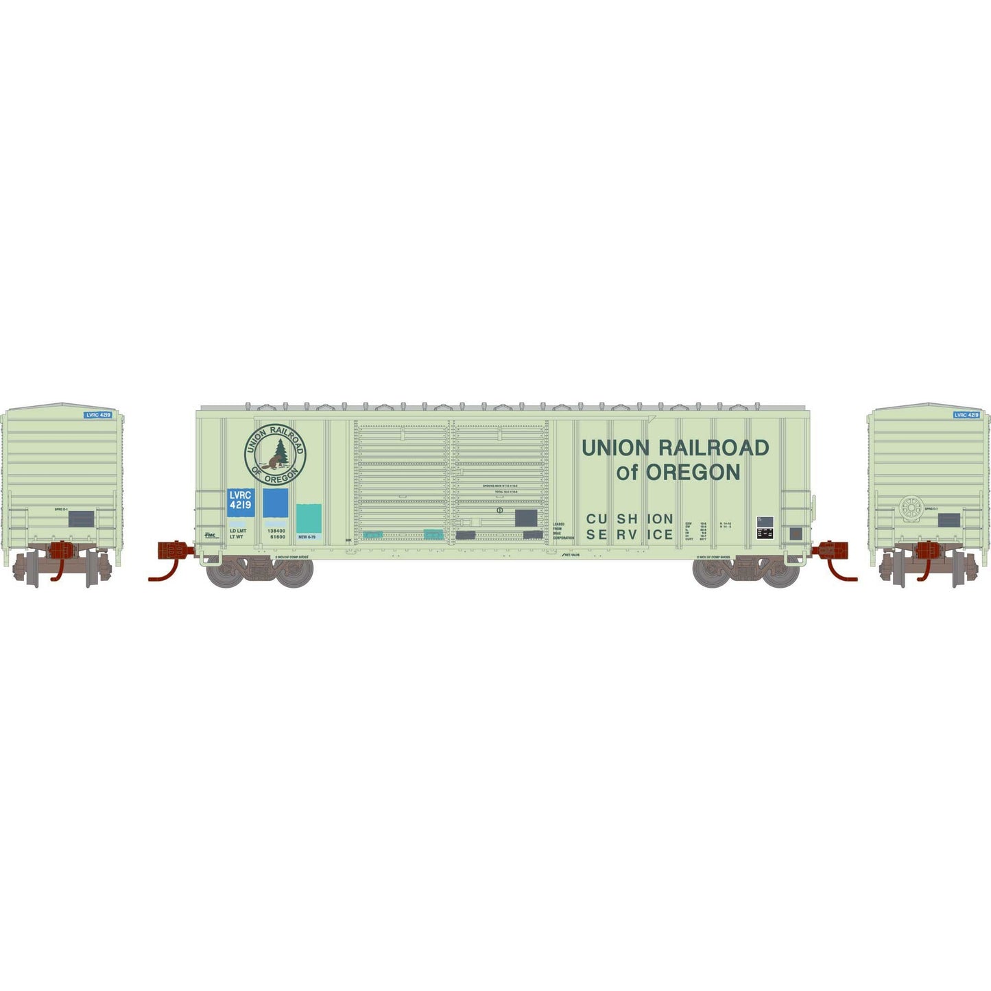 N 50' FMC DD Offset Box Car Primed For Grime LVRC Ex-UO #4219 (ATH-1770)